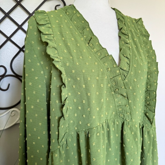 SHEIN CURVE Size 3X Cute Green Dress - Picture 2 of 5